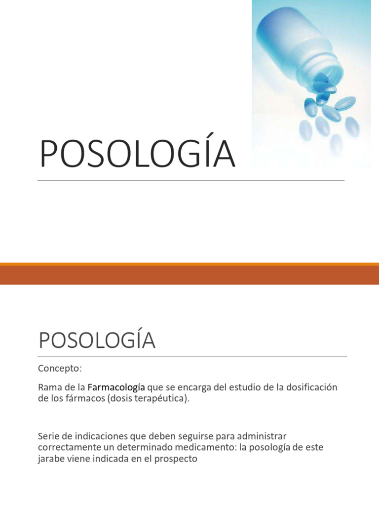 Guía Completa de Posología y Dosis Médicas | PDF | Medicamentos con ...