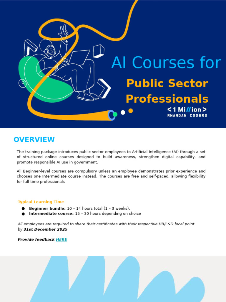 AI Training for Public Sector Employees | PDF | Artificial Intelligence ...