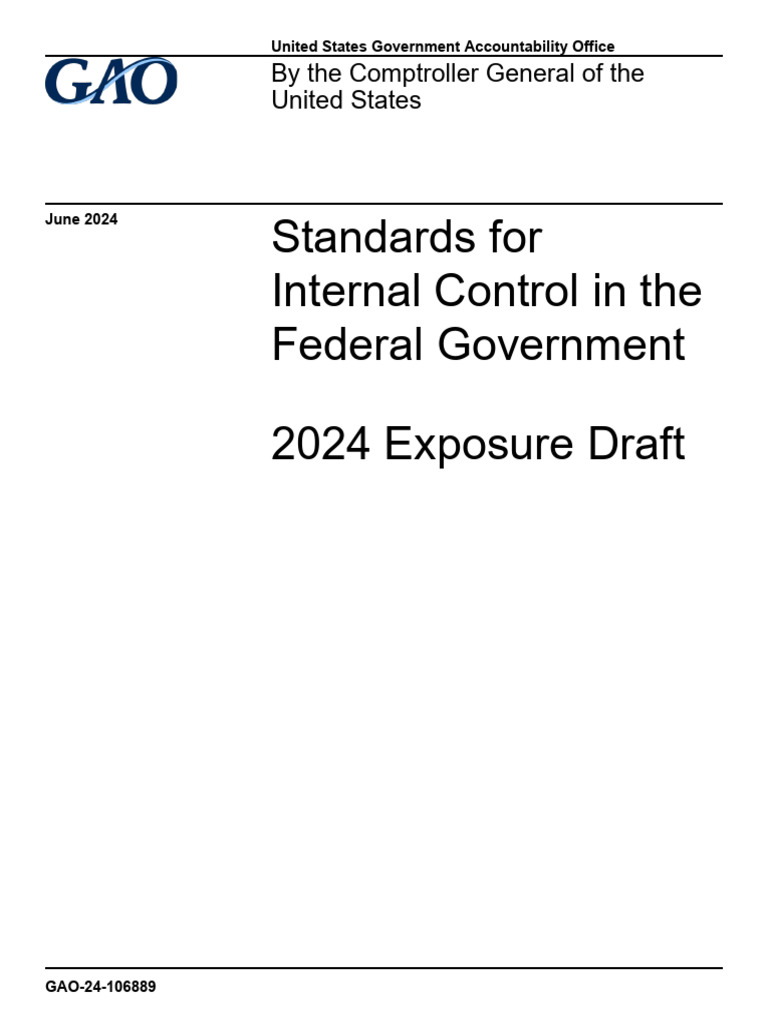 2024 Federal Internal Control Standards | PDF | Internal Control ...