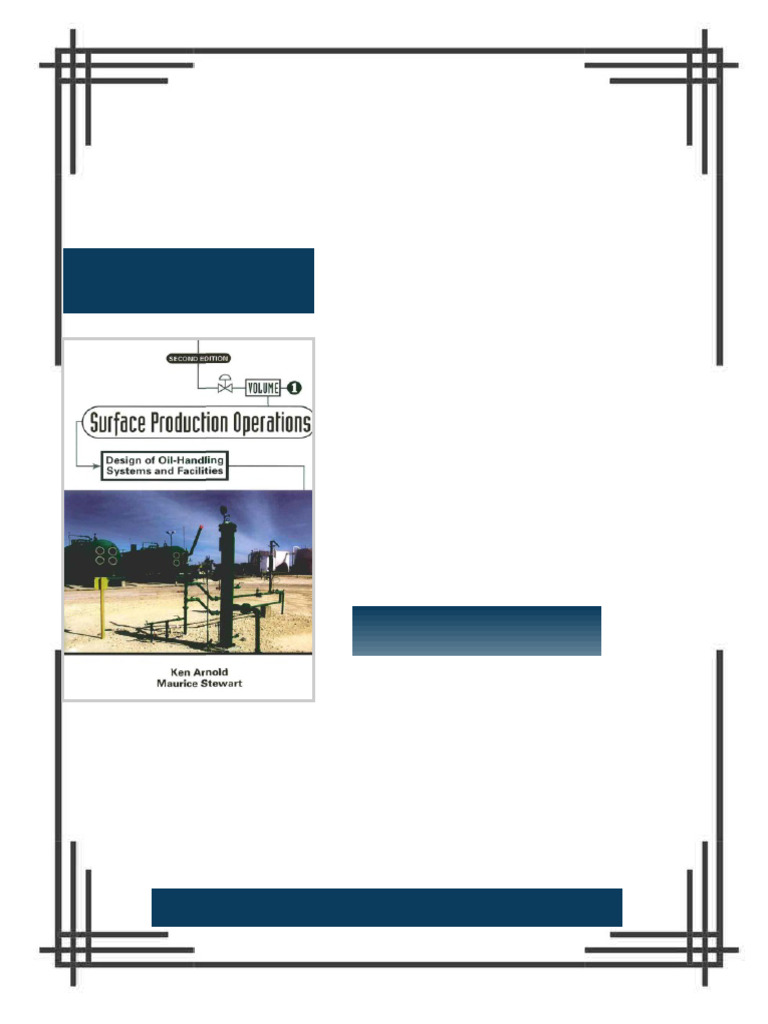 Surface Production Opertations Design of oil handling systems and ...