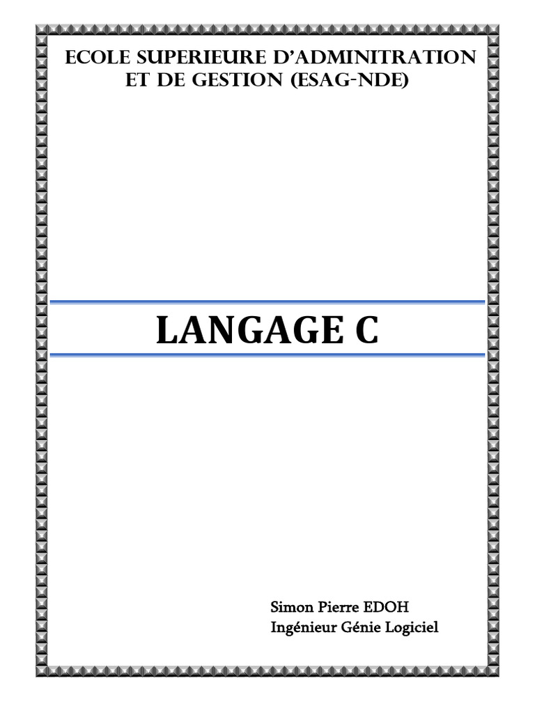 Introduction au langage C et fonctions | PDF | Programme informatique ...