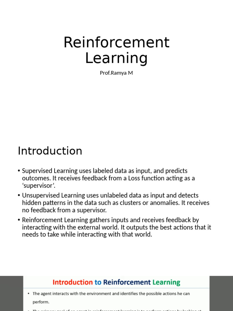 Reinforcement Learning | PDF | Applied Mathematics | Machine Learning