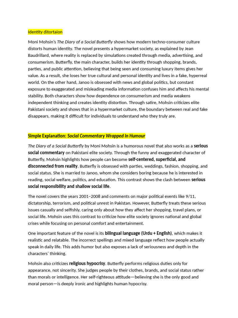 Identity Distortion in Modern Consumerism | PDF