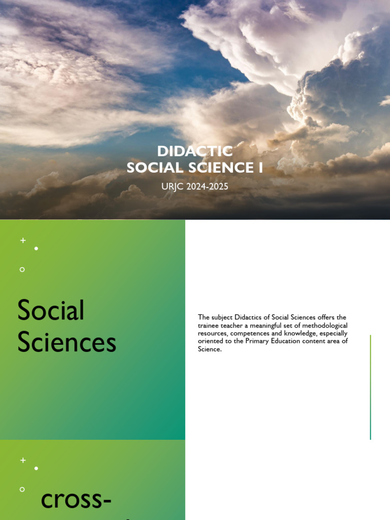 Didactics of Social Sciences for Teachers | PDF | Social Sciences ...