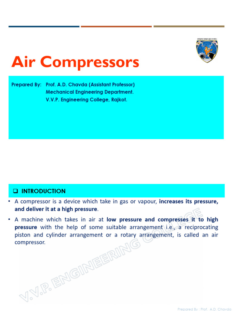 Comprehensive Guide to Air Compressors | PDF | Machines | Mechanical ...