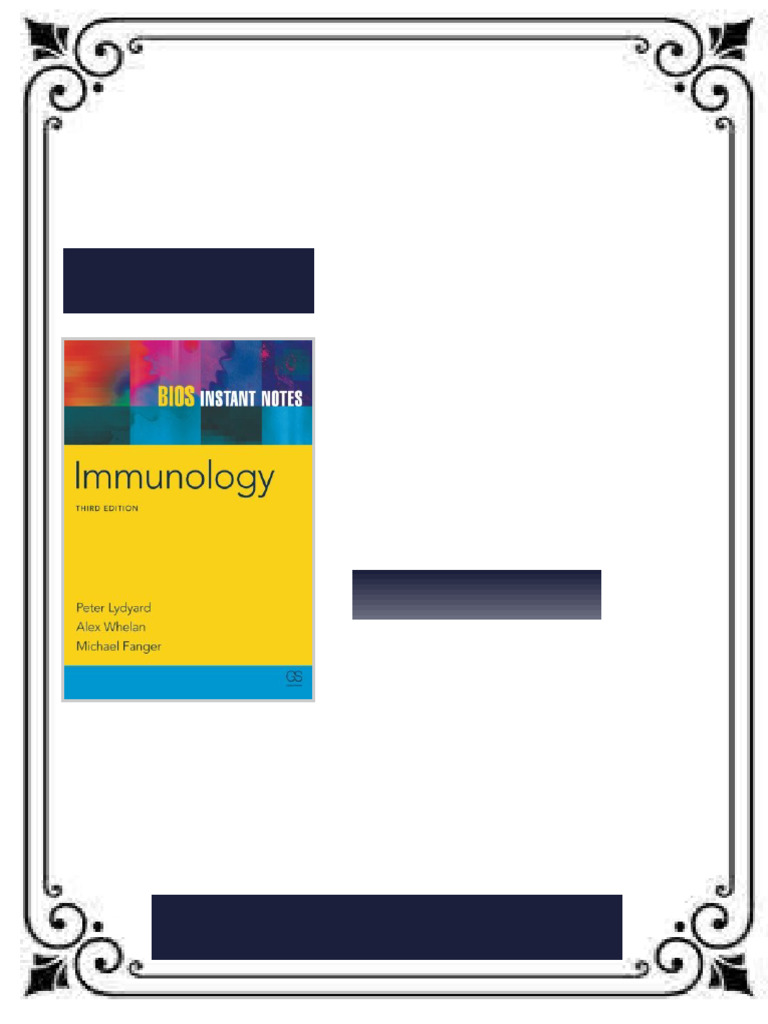 Immunology 3rd Edition Peter M Lydyard ebook downloadable chapter set ...