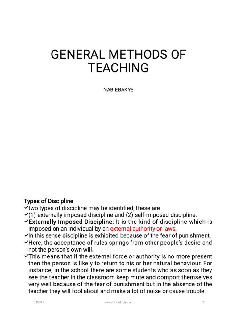 Teaching Methods and Educational Objectives | PDF | Learning | Teachers
