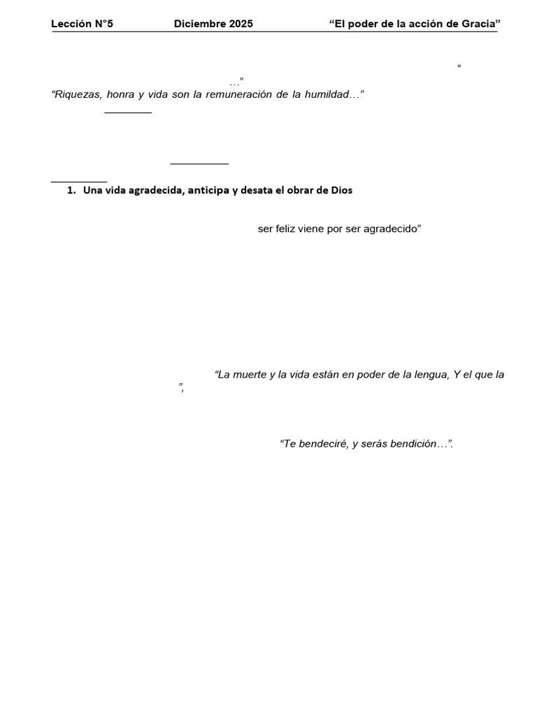 El Poder Transformador de la Gratitud | PDF | Gratitud | Dios
