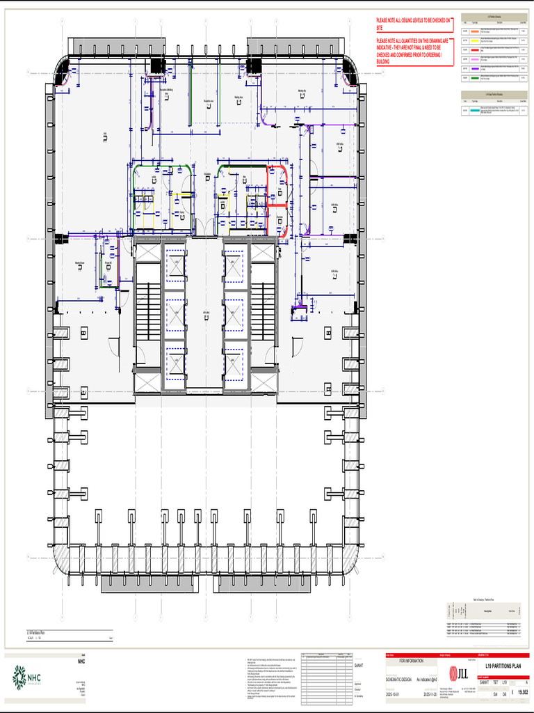 L19 Partitions Plan and Schedule | PDF | Wall | Materials