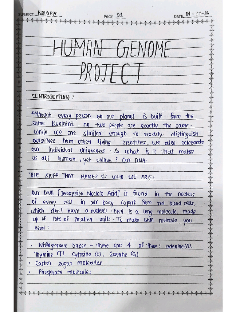 HGP Biology | PDF