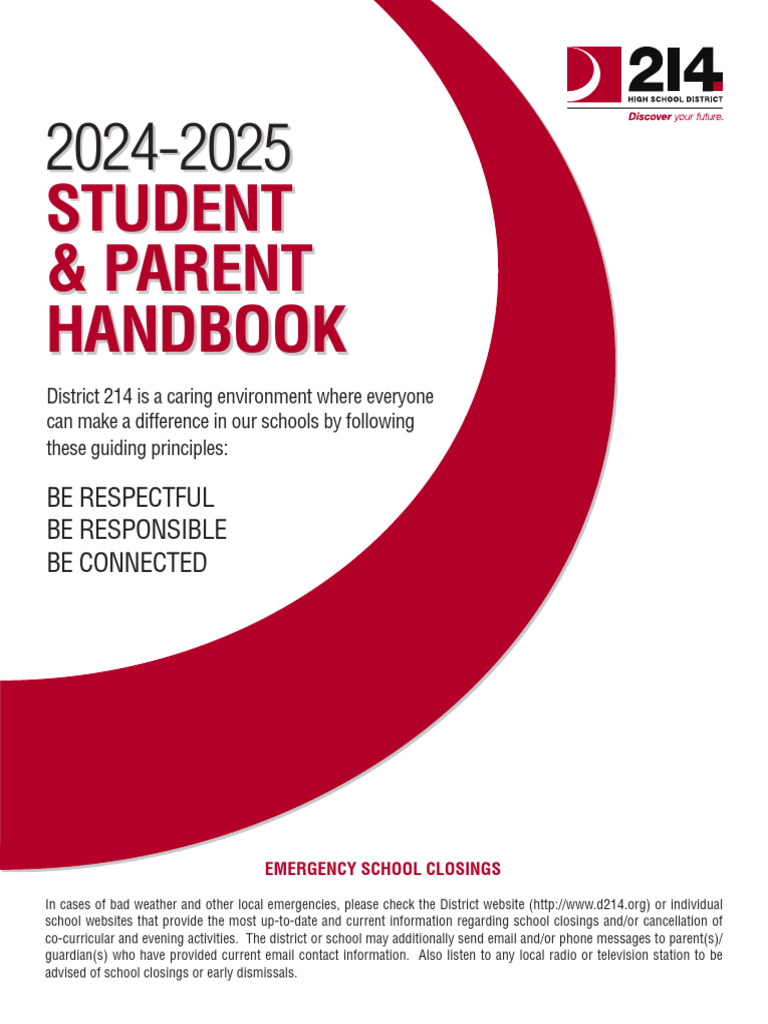 D214 Student and Parent Handbook 24-25 ver 8-8 | PDF | Section 504 Of ...