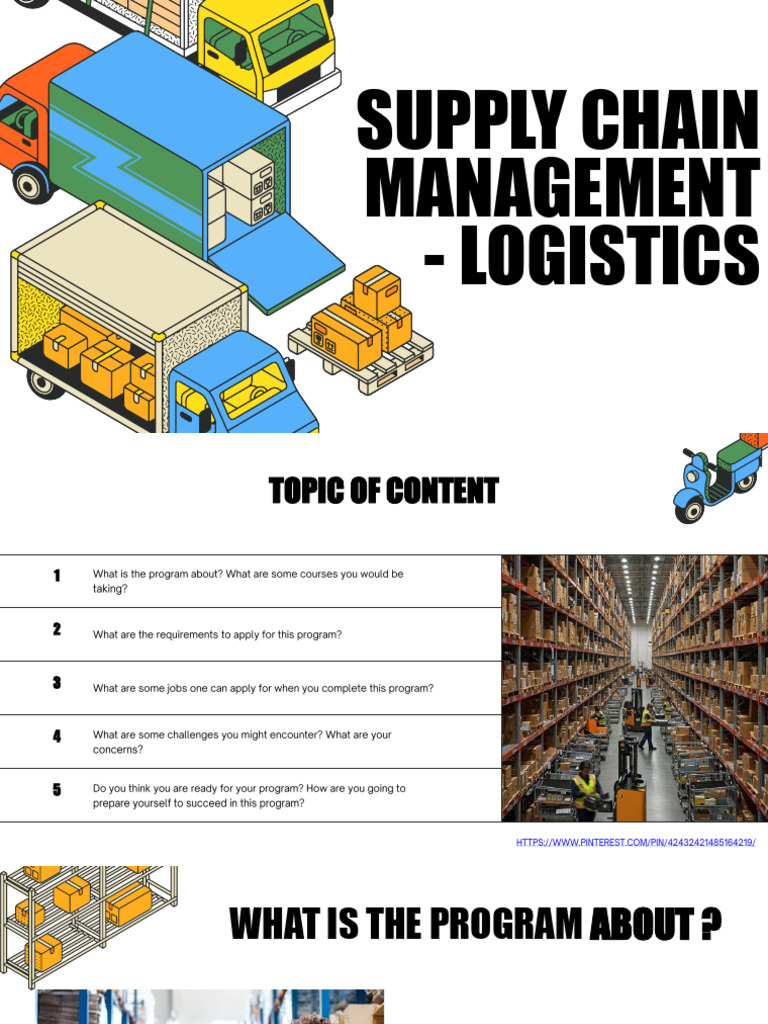Supply Chain Management Program Guide | PDF | Logistics | Business