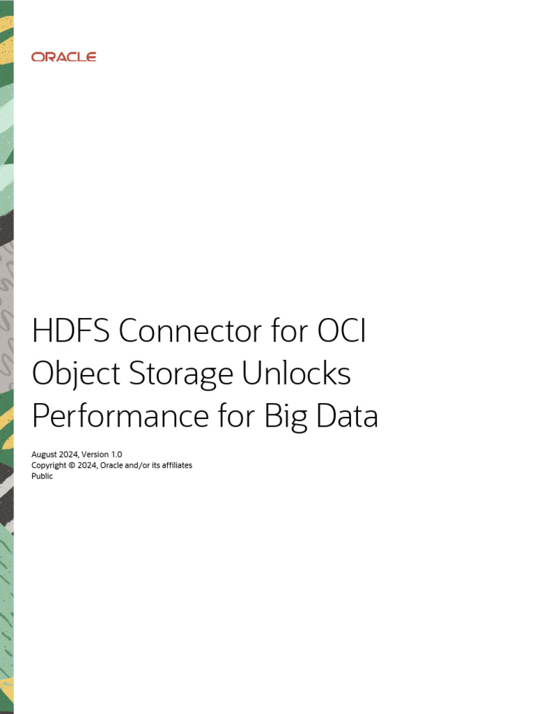 HDFS Connector Enhances OCI Storage Performance | PDF | Apache Hadoop ...