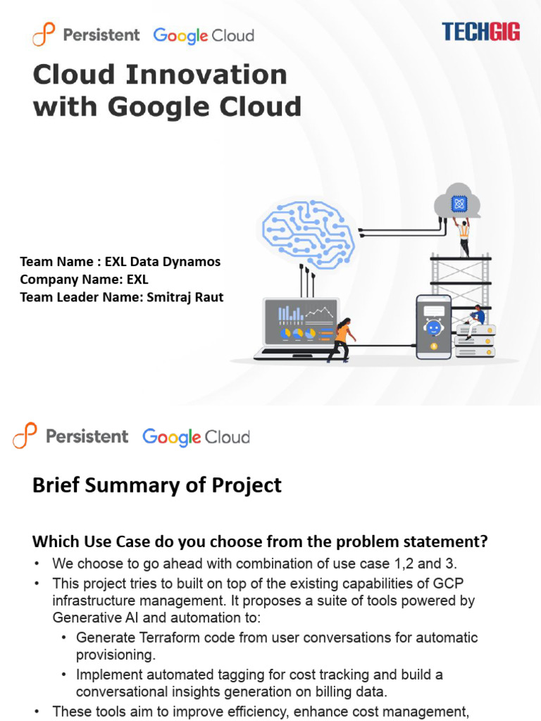 EXL Data Dynamos: AI-Driven GCP Tools | PDF | Artificial Intelligence ...