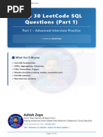 SQL 50 Study Plan and Solutions | PDF