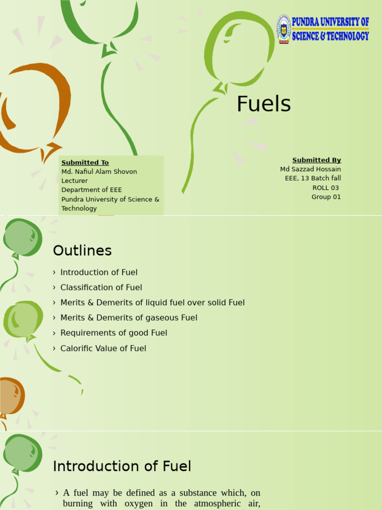 Comprehensive Guide to Fuel Types | PDF | Fuels | Combustion