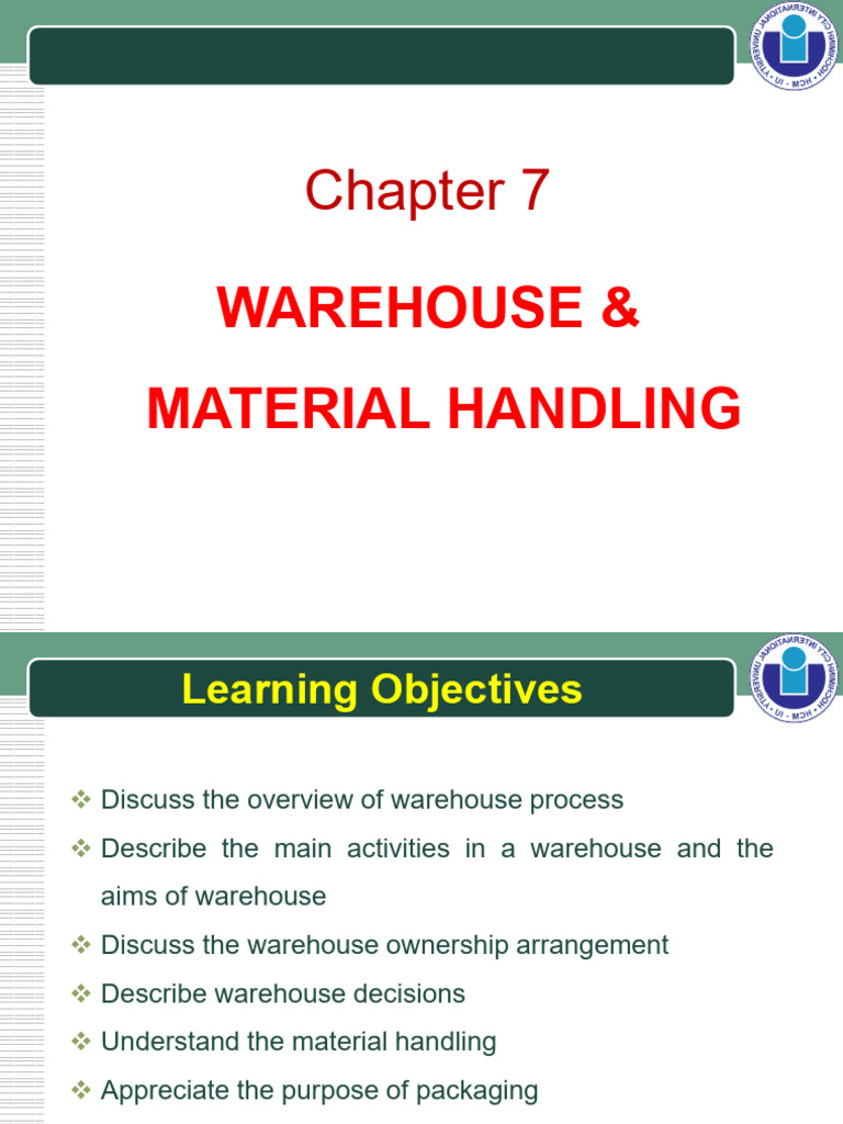 [for Ref] Chapter 7_Warehouse & Material Handling | PDF | Warehouse ...