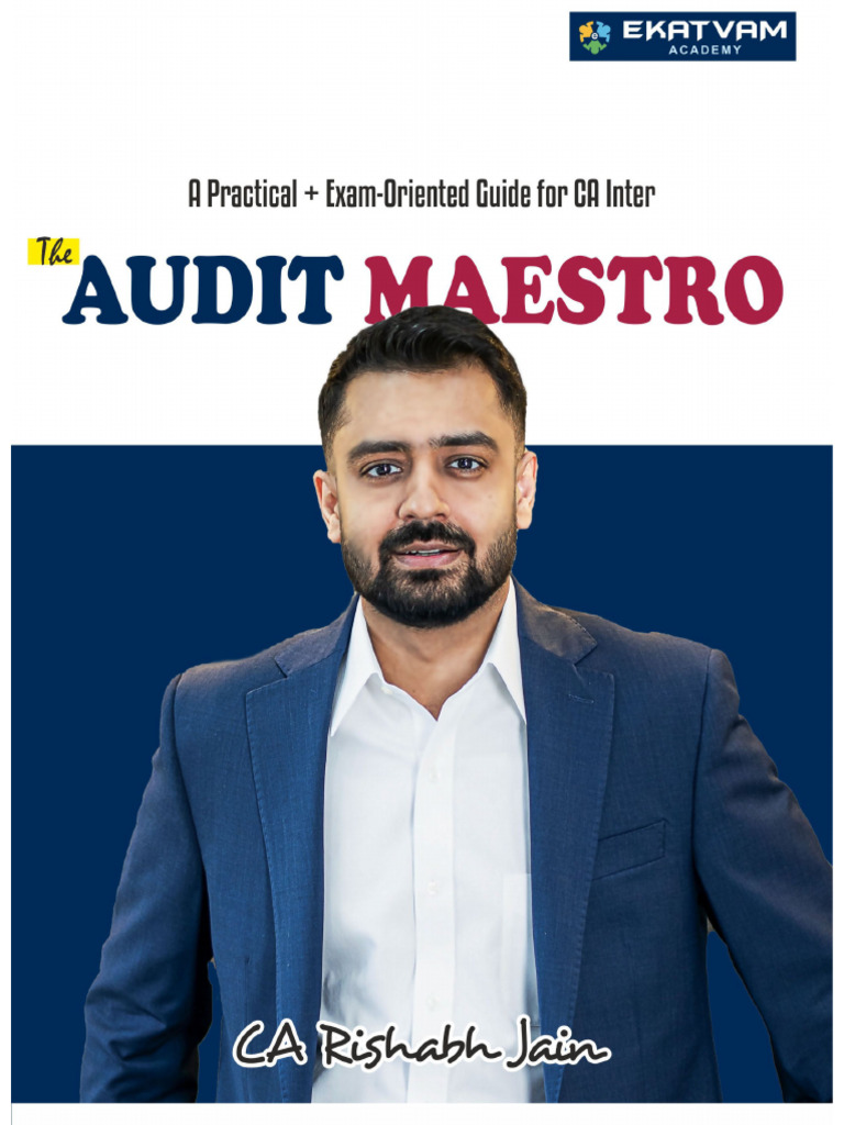 CA Inter Audit Maestro New Book Chapter 8 PDF by CA Rishabh Jain | PDF ...