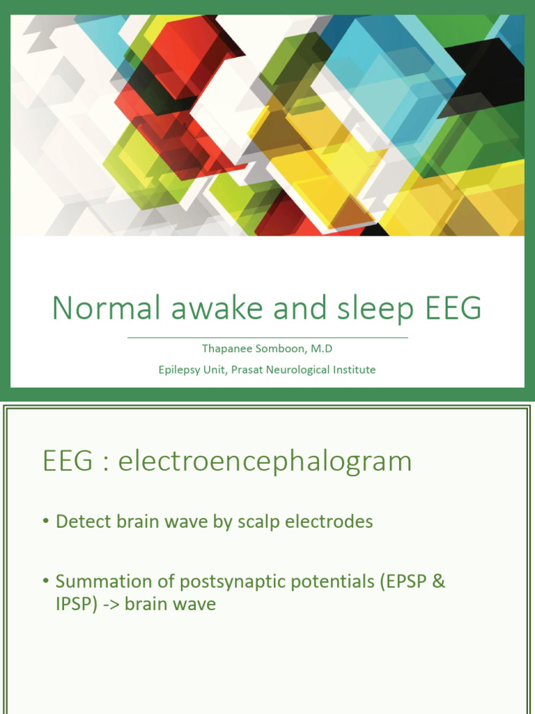 EEG Patterns in Wakefulness and Sleep | PDF | Electroencephalography ...