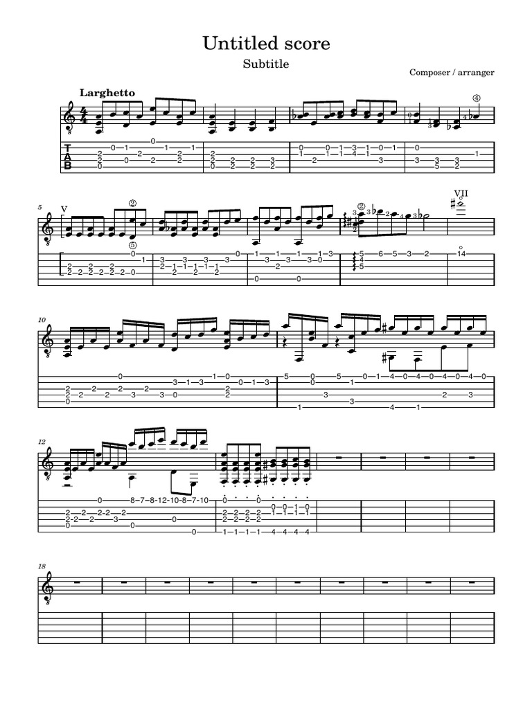 Music Score Analysis and Composition | PDF
