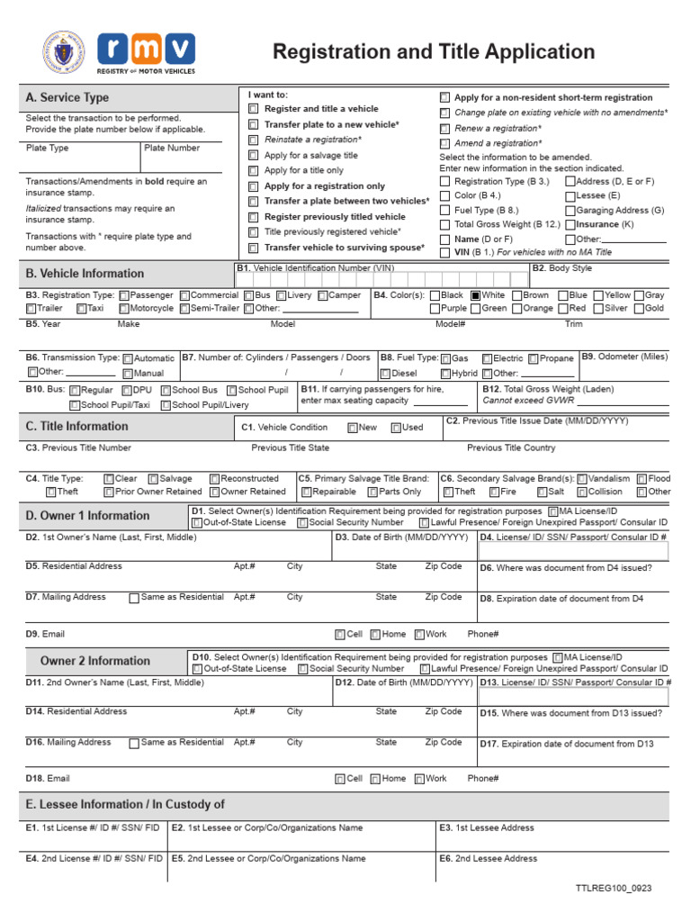 Vehicle Registration and Title Guide | PDF | Perjury