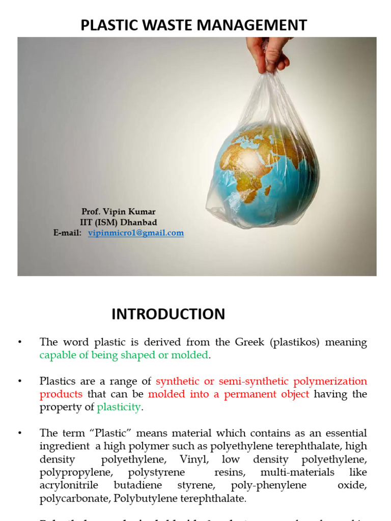 Plastic Waste Management in India | PDF | Plastic | Waste Management