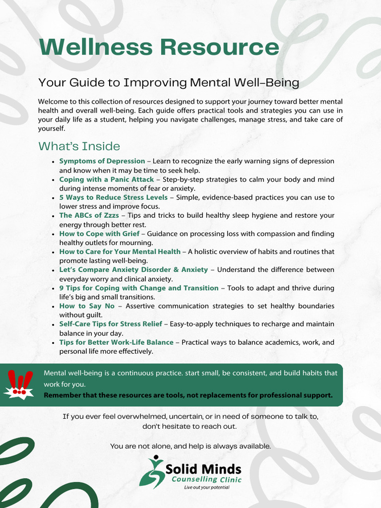 Essential Mental Health Resources Guide | PDF | Anxiety | Grief