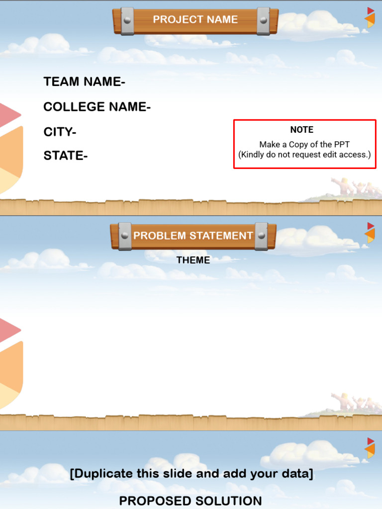Project Presentation Template Guide | PDF