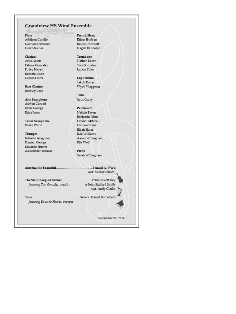 Veterans Day Program '24 | PDF