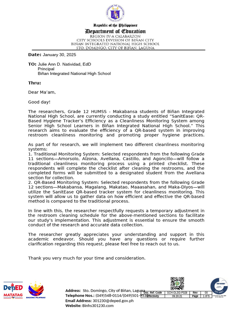 Communication Letter-OLSG 4 | PDF