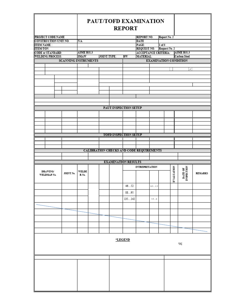 PAUT/TOFD Examination Report Summary | PDF | Secondary Sector Of The ...