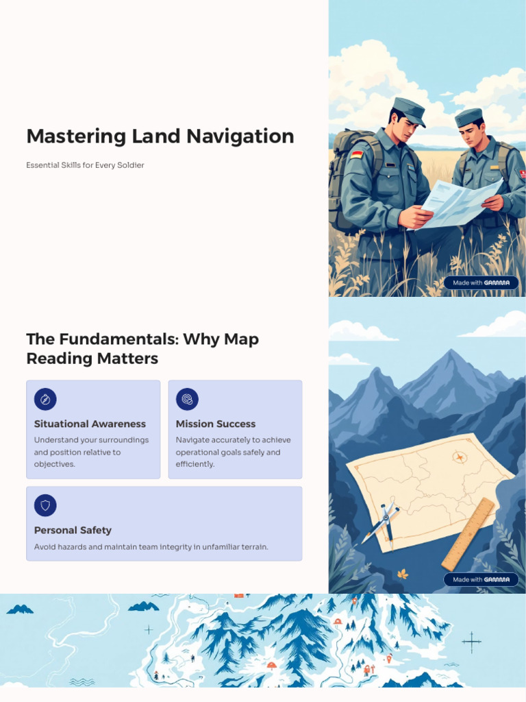 Master Land Navigation Skills For Soldiers PDF Navigation Map 1