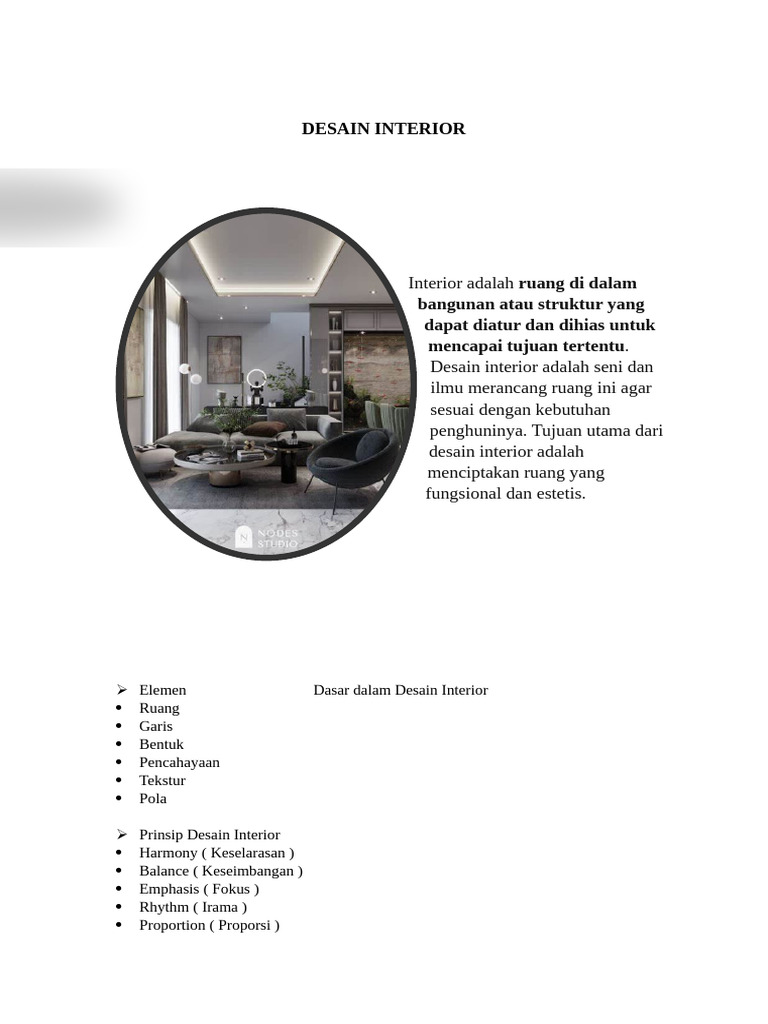 Panduan Desain Interior dan Material | PDF