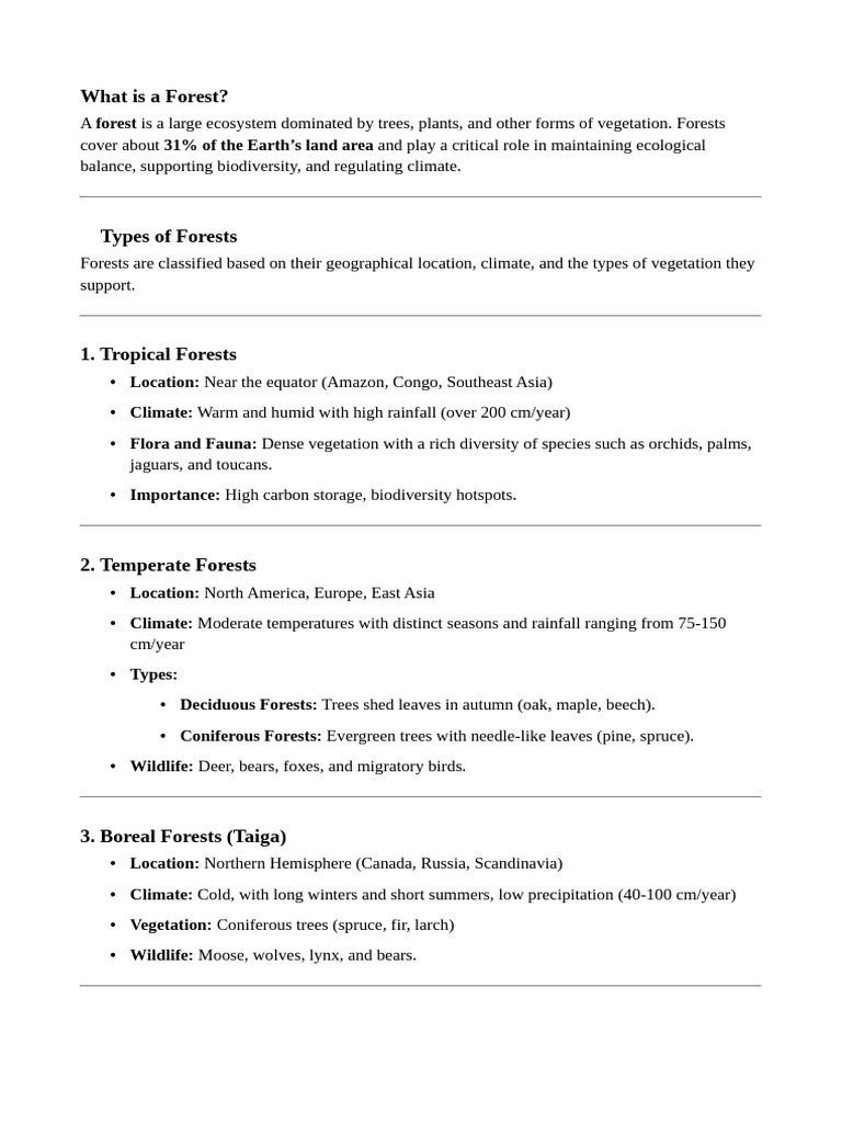 Understanding Forest Ecosystems and Products | PDF | Lumber | Forests
