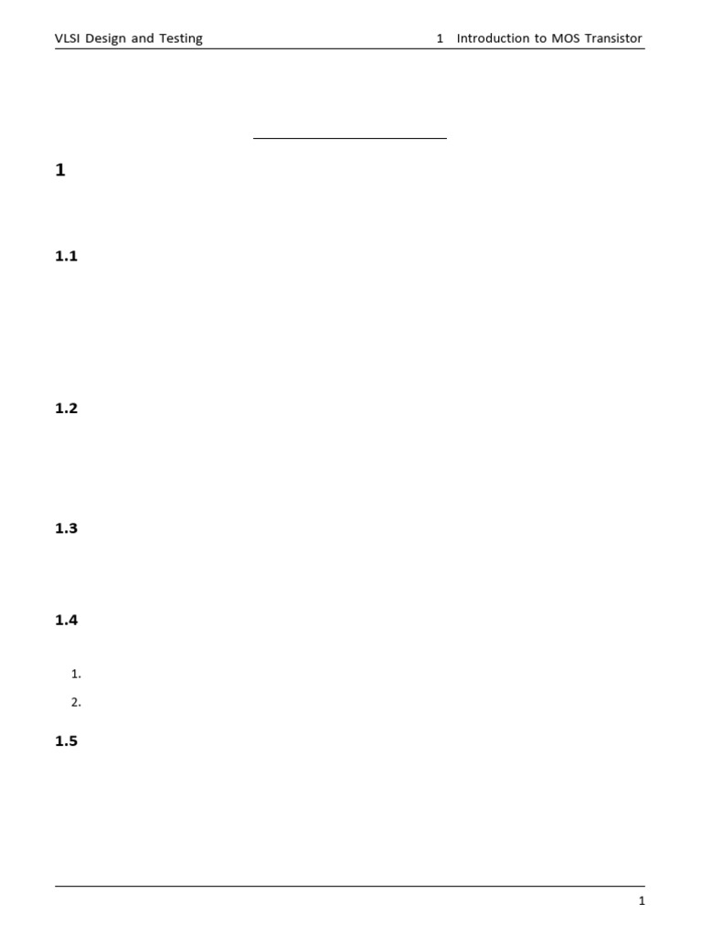 BEC602, Module 2, MOS Transistor Theory (1) | PDF | Mosfet | Field ...