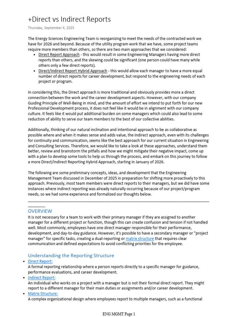 +Direct vs Indirect Reports (as PDF) | PDF | Communication ...
