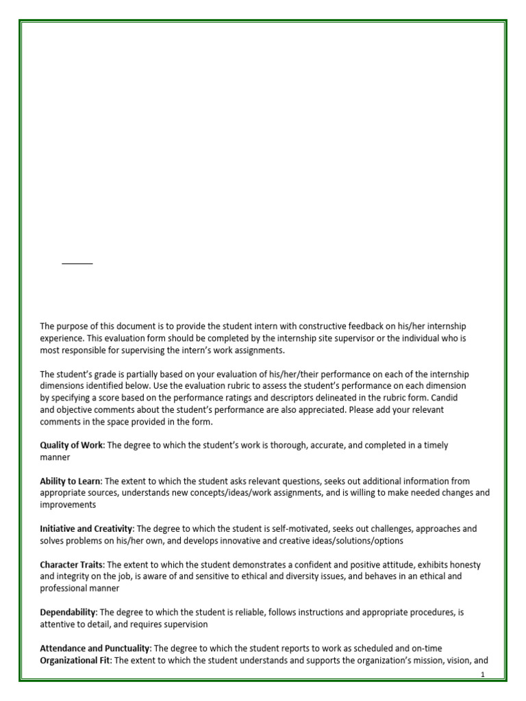 Format-Supervisor Evaluation Feedback[1] | PDF | Evaluation | Creativity