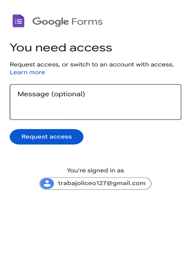 Access Request for Forms Document | PDF