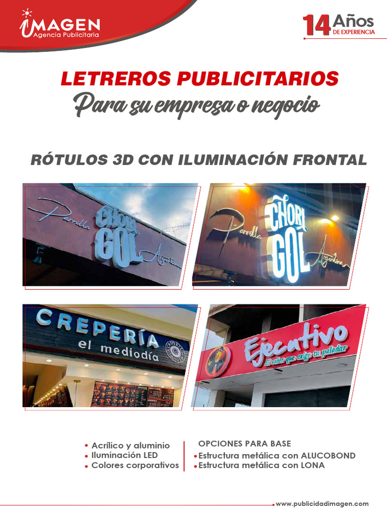 Letreros Publicitarios Personalizados | PDF