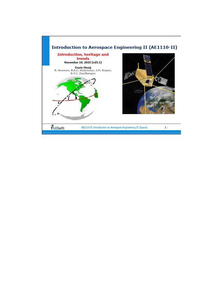 Aerospace Engineering II Overview | PDF | Nasa | Outer Space