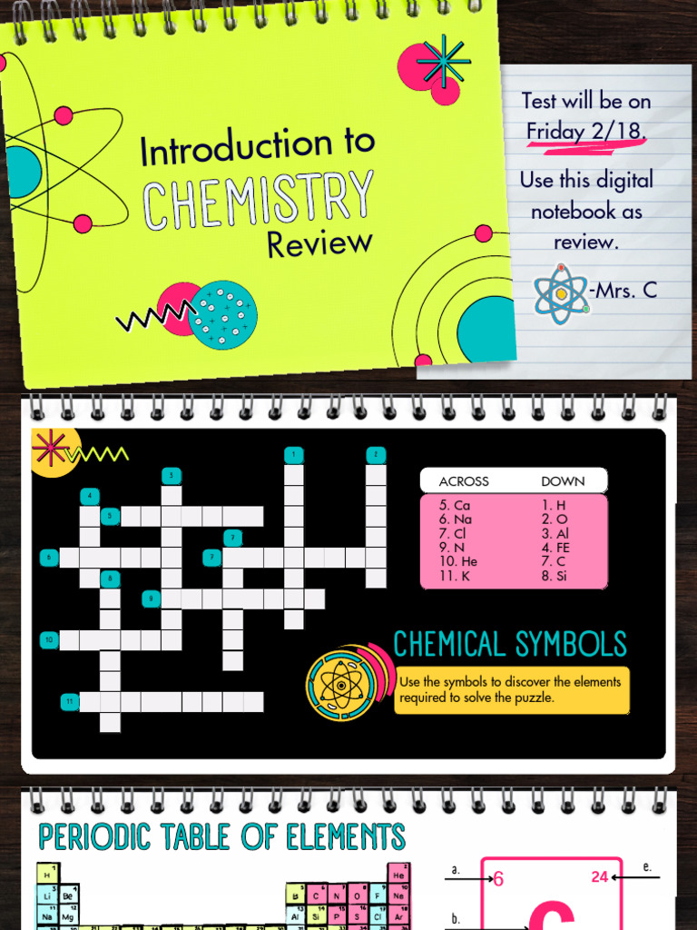 Intro to Chemistry Digital Notebook Presentation | PDF | Atoms ...