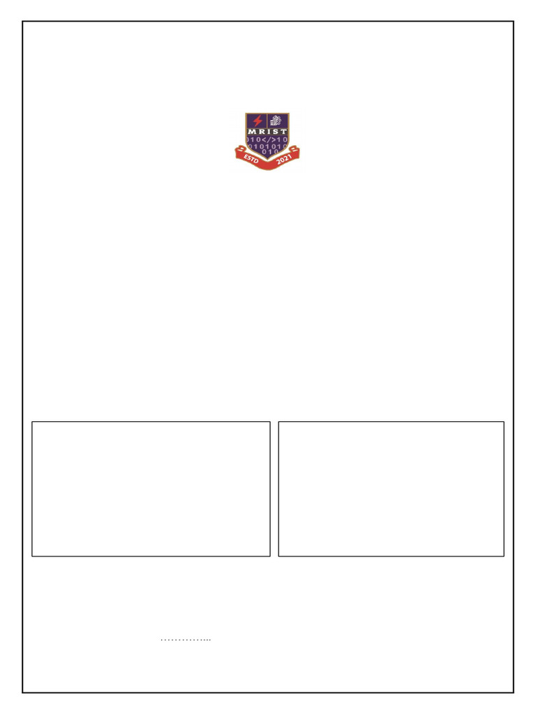 MRIST Assignment Submission Template | PDF