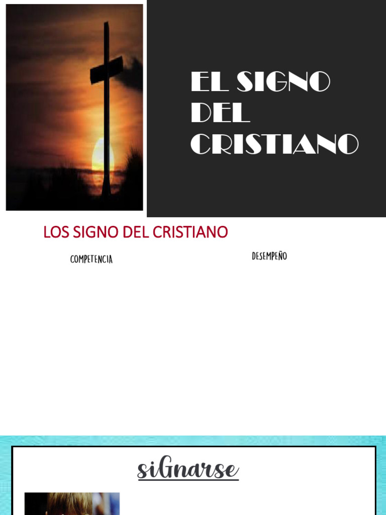 Signos del Cristiano: Signarse y Santiguarse | PDF