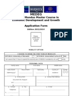 MEDEG Application Form