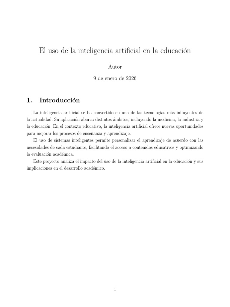 Impacto de la IA en la educación | PDF | Inteligencia artificial ...