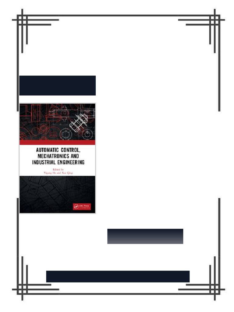 Automatic Control Mechatronics and Industrial Engineering Proceedings ...
