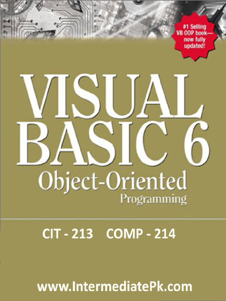 Object Oriented Programming Cit 213 and Comp 214 | PDF