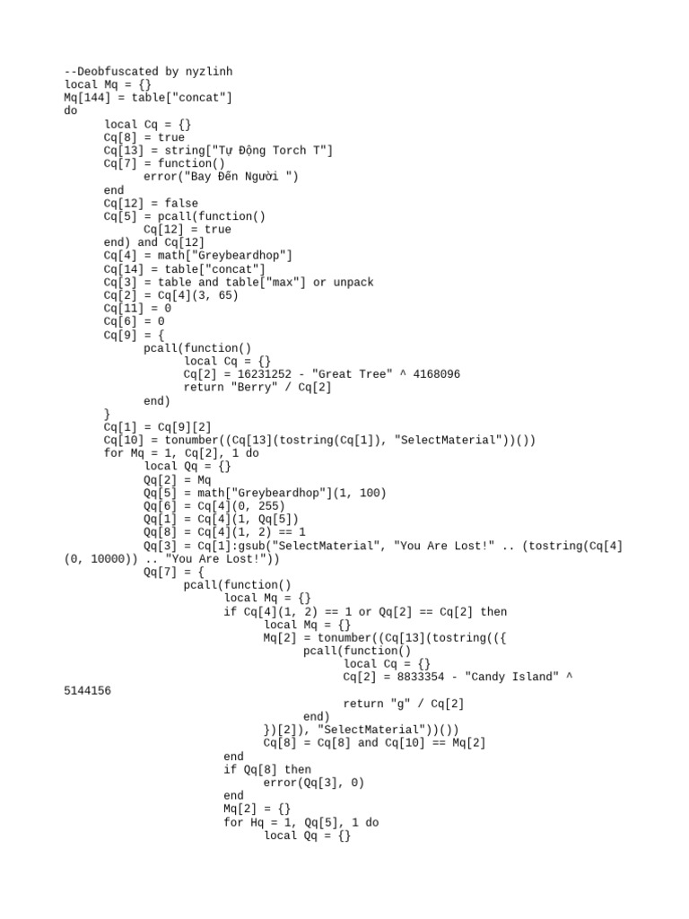 Lua Script for Game Automation | PDF