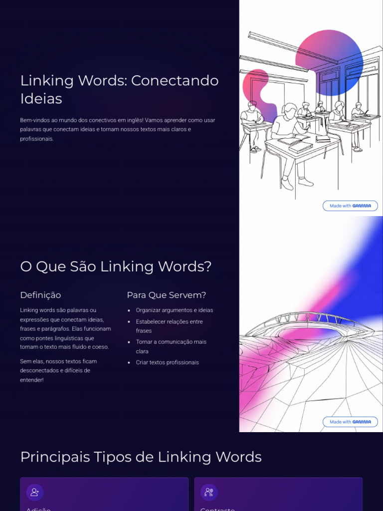 Linking-Words-Conectando-Ideias | PDF