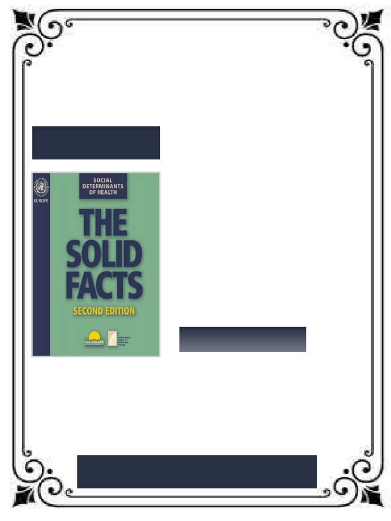 Social Determinants of Health The Solid Facts 2nd edition by Richard ...